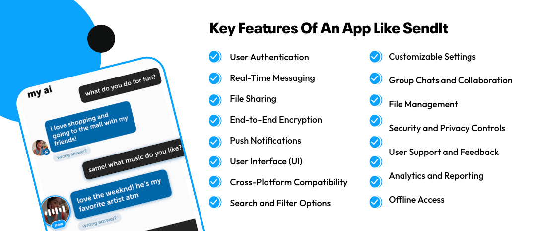 Key Features Of An App Like SendIt